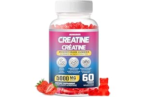 Creatine Monohydrate Gummies 5000mg for Men & Women,30 servings,5g per Creatine for Enhanced Muscle Strength,and Recovery,Sug