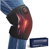 Heating Pad for Knee Cordless, Heated Knee Brace with 3000mAh Large Battery Capacity, Knee Warmer for Arthritis Injury Sprain Swelling Pain Relief, Gift for Elderly (Single)