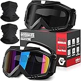 OXG Motorcycle Goggles - ATV & Dirt Bike Goggles with UV400 Dustproof Lens for Adults & Youth