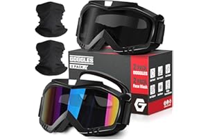 OXG Motorcycle Goggles - ATV & Dirt Bike Goggles with UV400 Dustproof Lens for Adults & Youth