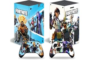 BOORSED Vinyl Skin Decal Stickers for Xbox Series X Console Skin, Anime Protector Wrap Cover Protective Faceplate Full Set Console Compatible with Xbox Series X Controller Skins (Fortnite[4304])