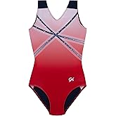 GK Glitz & Glam Gymnastics Leotard for Girls with Matching Scrunchie