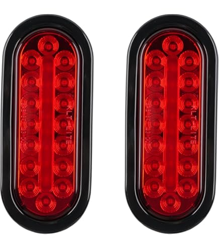 GOOACC 6Inch Oval Trailer Tail Light 2PCS 10LED White Reverse Back Up Lights W/Surface Mount Grommets Plugs IP67 Waterproof For Truck RV Tractor, Lighting - Canada - View #10