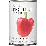 Roland Foods Whole Red Piquillo Peppers, Specialty Imported Food, 14.4-Ounce, Pack of 4