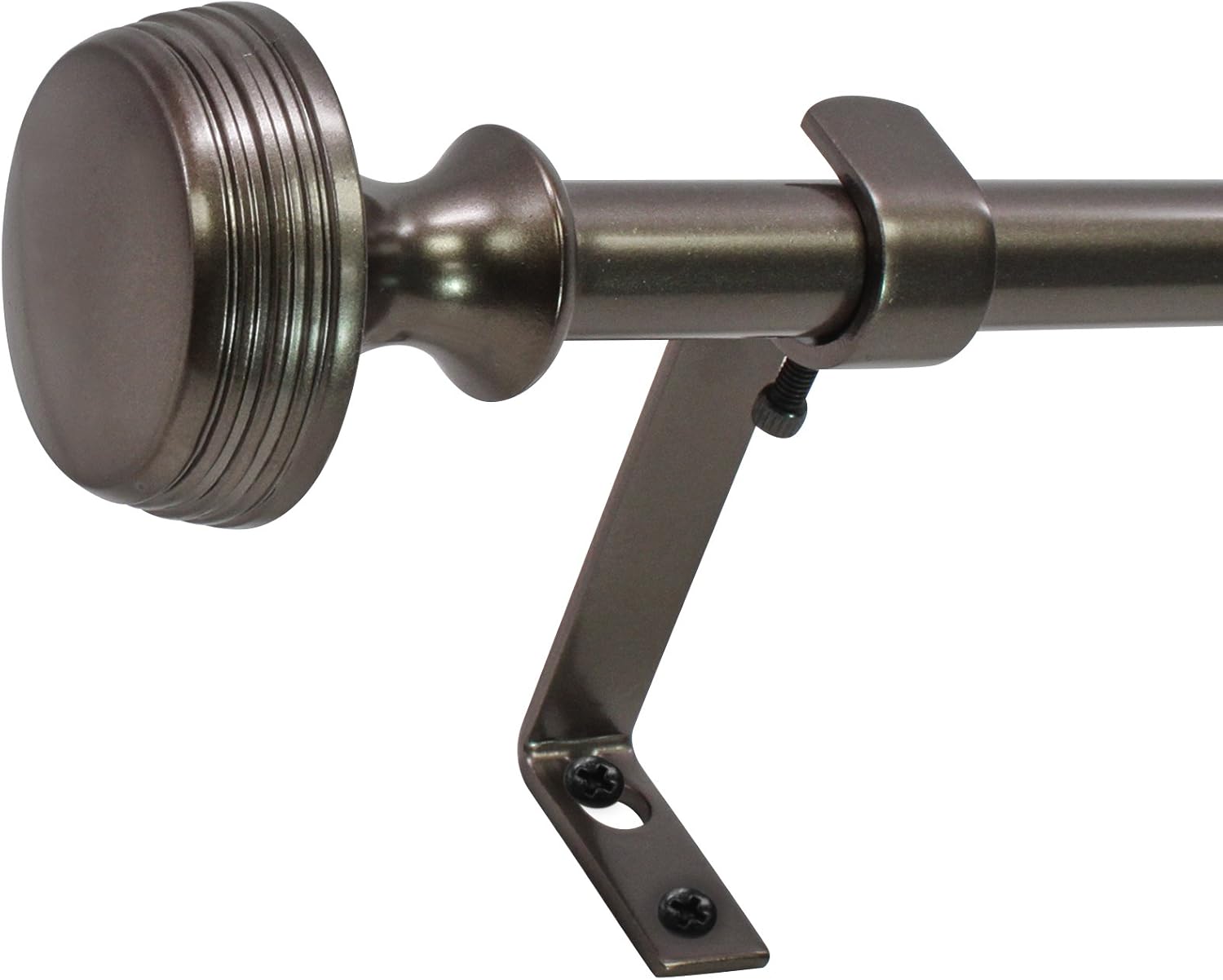 Decopolitan Knob 5/8" Curtain Rod Set, 26 to 48 Inches