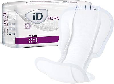 iD Expert Form Disposable Maxi Incontinence Pads 20 Count Unisex