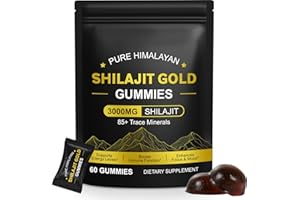 WHLH & WELL-BEING Shilajit Gummies or Men & Women - Himalayan Shilajit with Ashwagandha & Gokshura, 60 Count