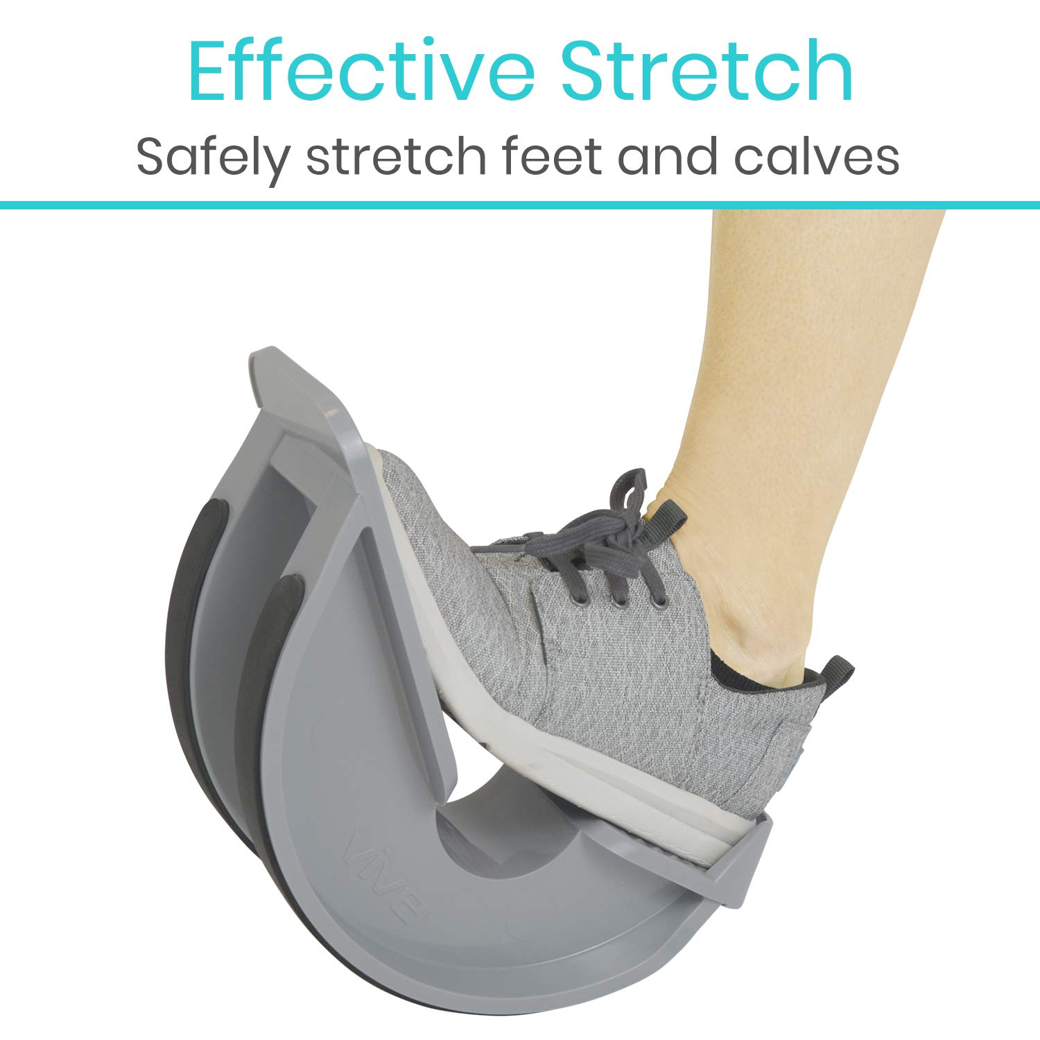 Vive Foot Rocker - Calf Stretcher for Achilles Tendinitis, Heel, Feet, Shin Splint, Plantar Fasciitis Pain Relief - Stretches Strained Leg Muscle - Ankle Wedge Stretch Improves Flexibility: Industrial & Scientific