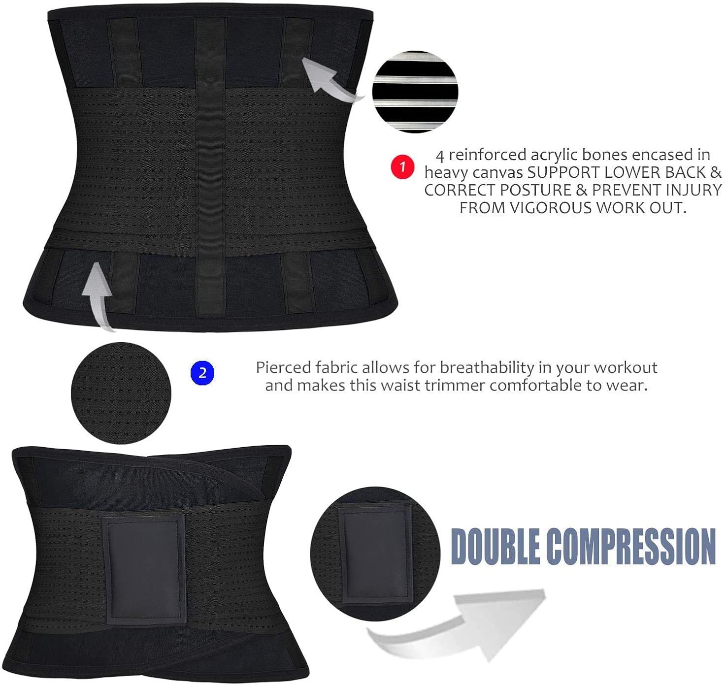 ChongErfei Waist Trainer Women - Waist Cincher Trimmer - Slimming Body Shaper Belt - Sport Girdle Belt: Clothing