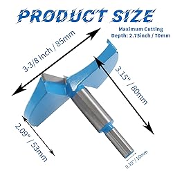 Cionyce 1 Pack Wooden Drill Bits 3-3/8 Inch / 85mm