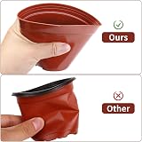 Muzhira 10pcs Seed Starting Pots 13.6cm Plastic Nursery Plant Containers view 2