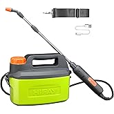 HIFAY ES4-PRO Electric Sprayer 1 Gallon Built-in 4000mAh,Rechargeable Battery Powered Sprayer with Telescopic Wand,Plant Mister,Kitchen Cleaning,Indoor Watering Can for Plants (Green)