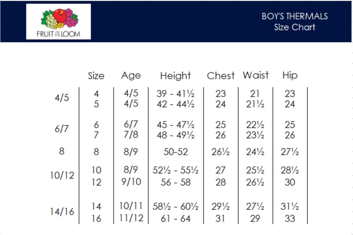 Fruit of the Loom Boys' Premium Thermal Waffle Underwear Set: Clothing