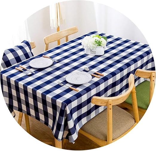 Amazon Com Waterproof Plaid Tablecloth Modern Rectangle Table