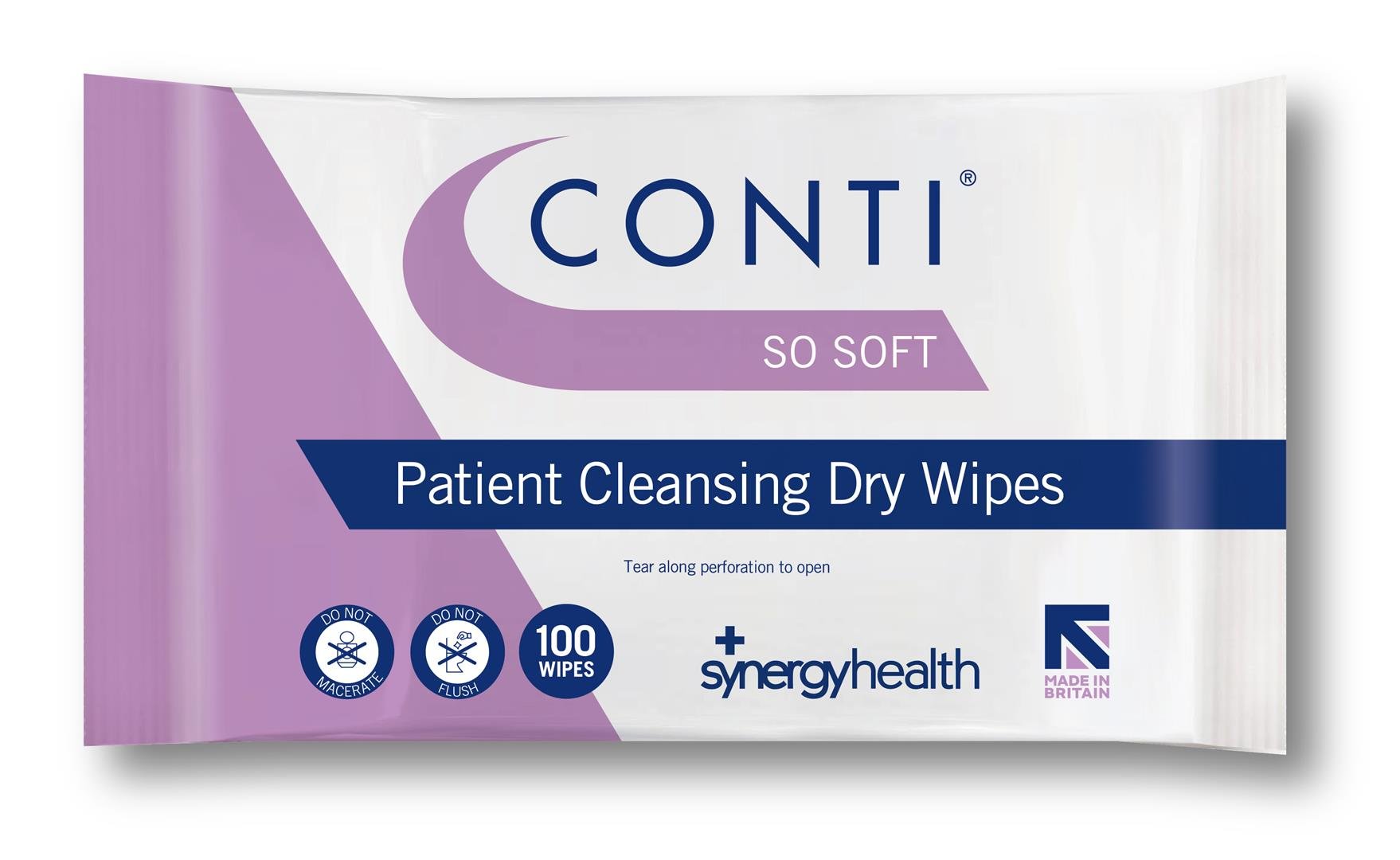 Conti SoSoft Large Heavyweight Dry Patient Cleansing Wipes (1 Pack of 100)