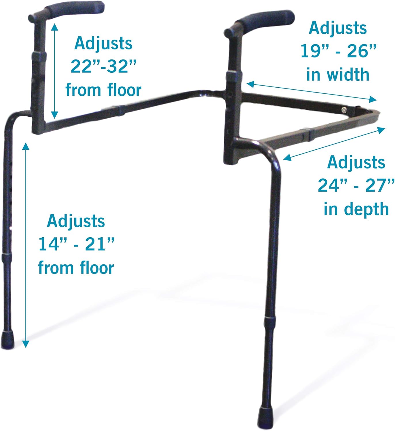 Able Life Universal Stand Assist, Adjustable Standing Mobility Aid, Chair Assist Grab Bars with Cushioned Support Handles, Independent Living Aid: Health & Personal Care