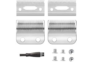 ZZYZSFUS 2 Pack Professional Replacement Clipper Blades,Precision 2 Holes Adjustable Hair Clipper Parts Blade for 5-Star Senior, Magic Clip, Reflections Senior