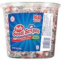 Bob's Sweet Stripes Soft Peppermint Candy, 160 Count