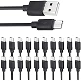 Smays USB C Cable Bulk 20-Pack, Type C Charger Cord 3.3ft Multipack