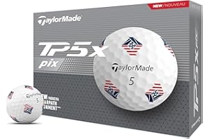 TaylorMade Golf 2024 TP5X PIX3.0 USA Dozen Balls