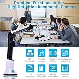 Bcowtte 2X 8MP HD USB Document Camera Scanner with Stand for Teachers A4 view 6
