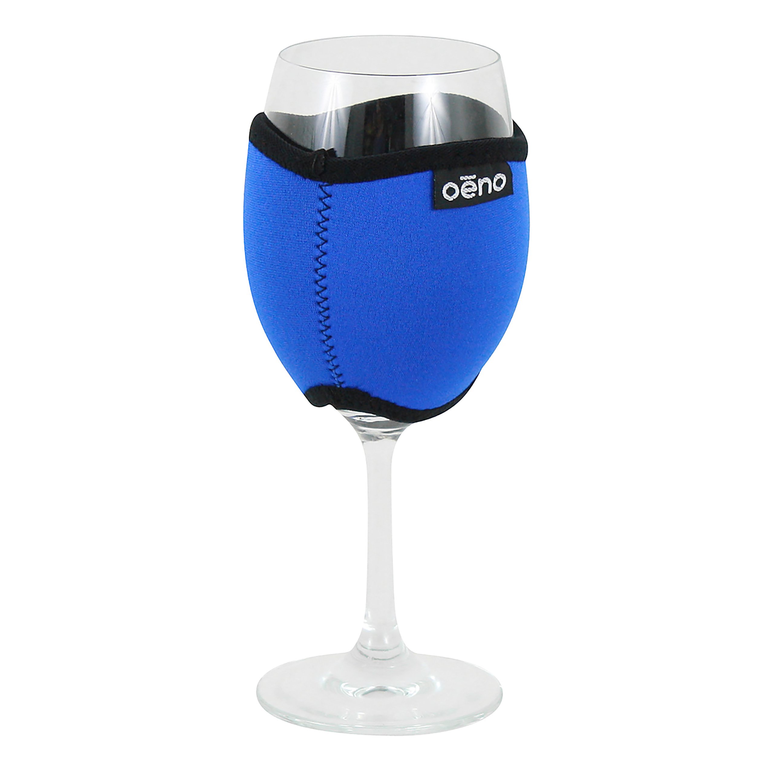 Oenophilia Vino Hug Wine Glass Koozie Royal Blue Free Shipping