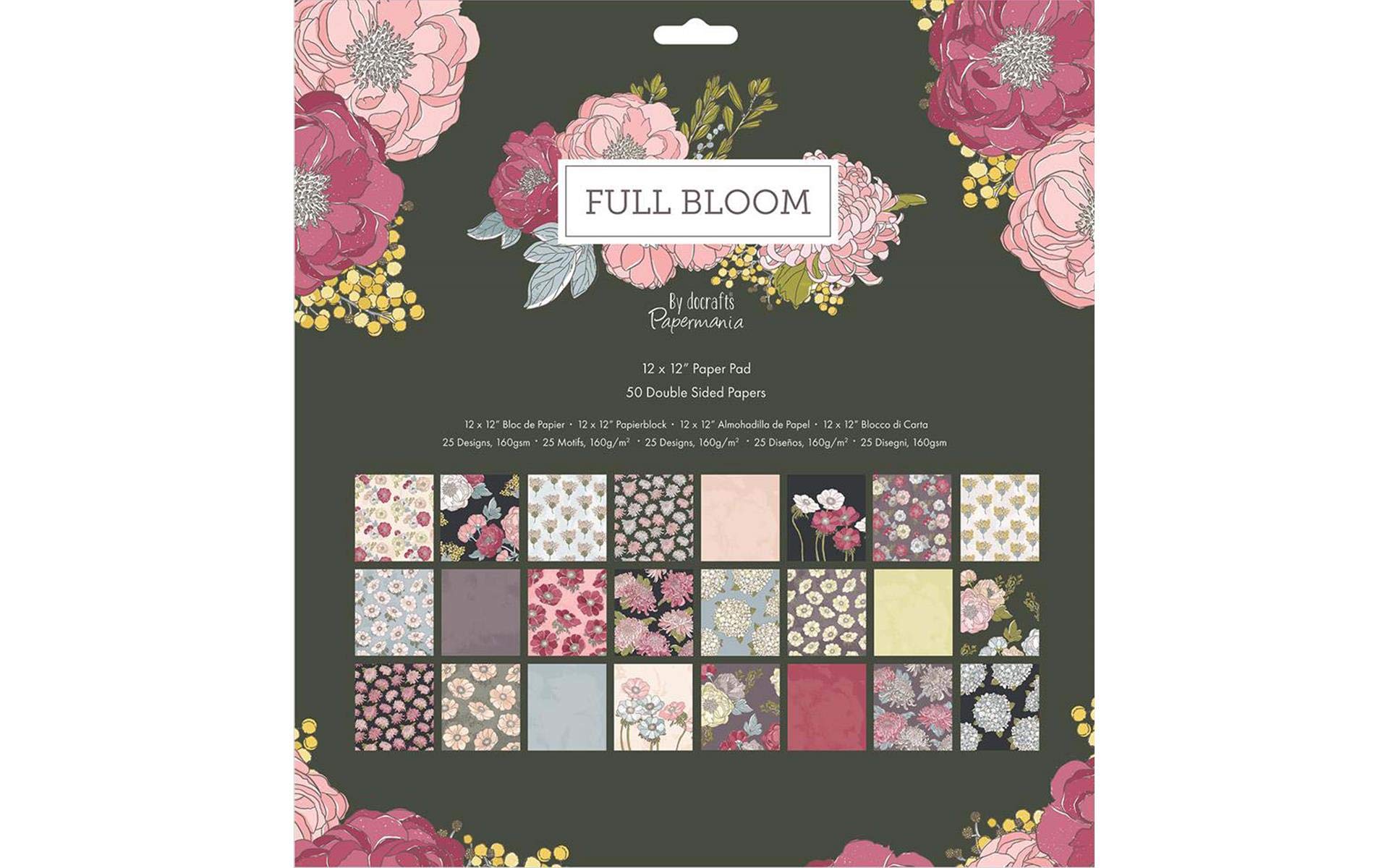 Papermania Paper Pack, Multi-Colour, 12x12