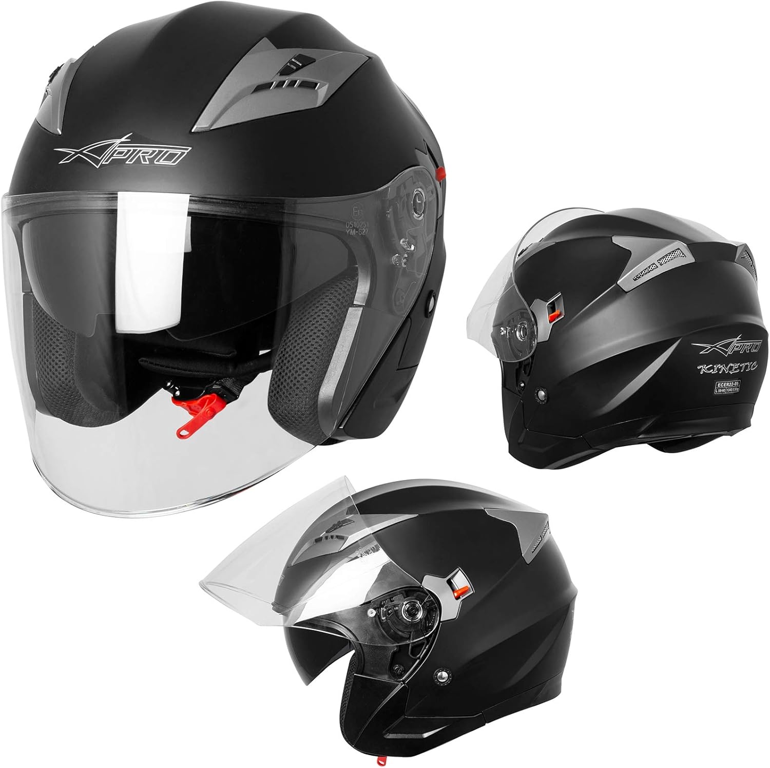 Demi Jet Casque Visière Pare Soleil
