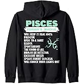 Zodiac Sign Pisces Zip Hoodie