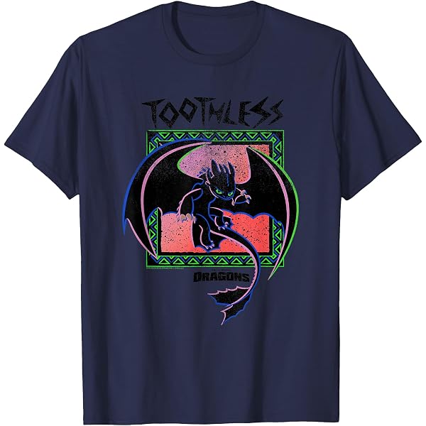 T-shirt Coton Toothless Et Stitch - Motifs Disney Et Dreamworks - Tailles Enfants Et Adultes - Gildan Neuf