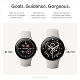 Google Pixel Watch 3 41mm LTE Polished Silver Aluminium Porcelain Band view 2