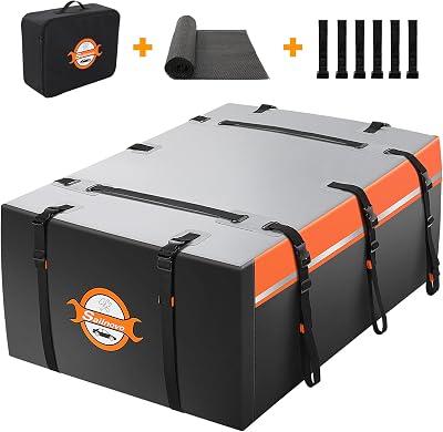 Sailnovo Car Roof Bag 20 Cubic Feet Foldable Roof Box Universal Fit