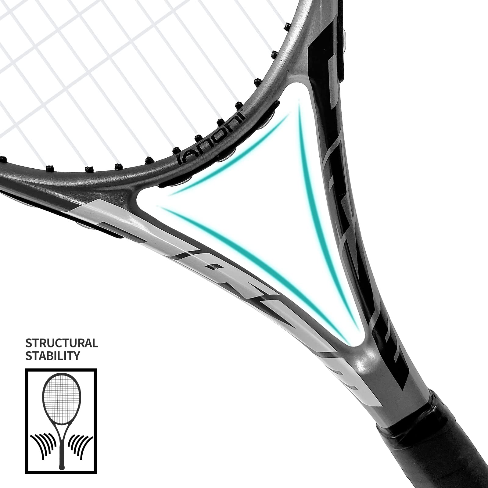 Two Grip Racket Mua Tennis Rackets for Adults, Pre-Strung 27 Inch Tennis Racquets-2 ...