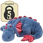 ARELUX Giant Weighted Winged Dragon Plush Toy - 35.4" 5lbs Soft Stuffed Animal for Comfort, Pterosaur Plushie Fuzzy Dinosaur Pillow Plushies Cuddly Blue