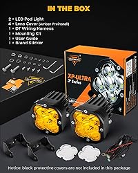 Auxbeam XP-Ultra Series 3" 80W Cube LED Pods White