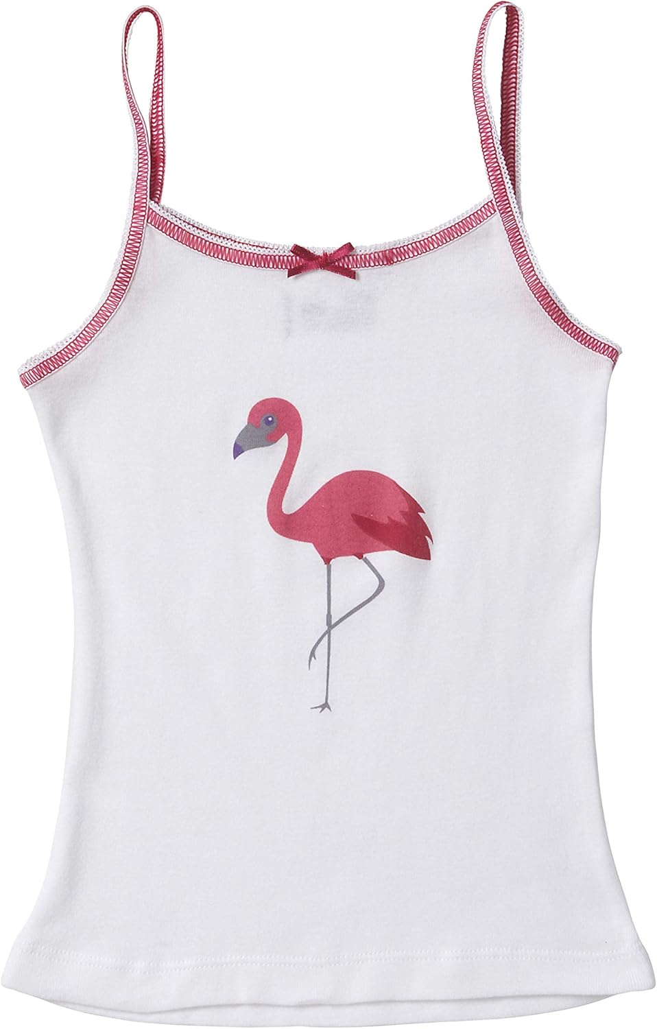 Sportoli Girls 3 Pack Cotton Tagless Cami White and Colored Tank Undershirts: Clothing