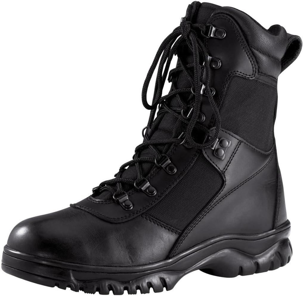Bottes Militaires Françaises Type Rangers - Pointure 47 EU (12,5 US), Cuir Noir - Occasion