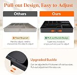 Lifewit Cutlery Drawer Organizer Expandable Tray 9 Compartments Knife Holder view 4