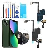 Earpiece Speaker for iPhone 13 Mini Ear Speaker Replacement for iPhone 13 Mini Speaker Replacement Light Proximity Sensor Flex Cable Earphone Speaker Assembly with Tools
