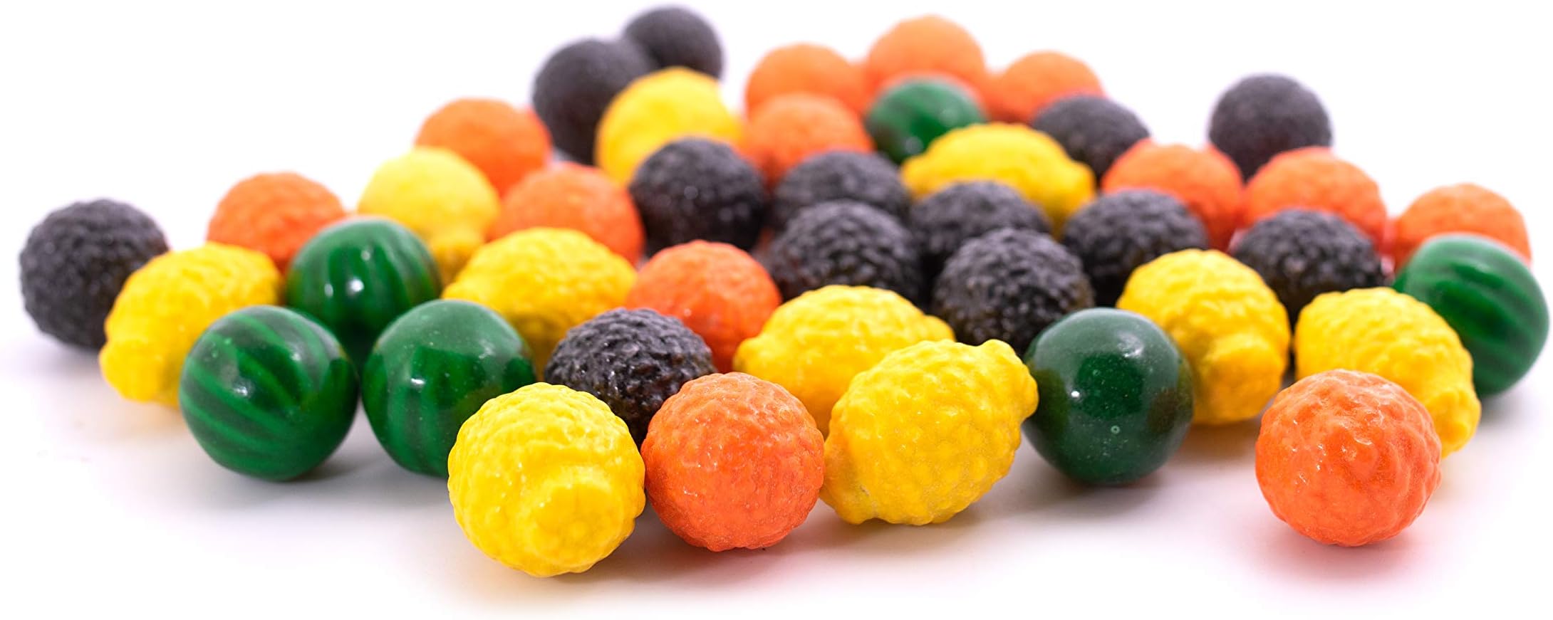 Fancy Fruit Dubble Bubble Bubble Gum - 3 LB Resealable Stand Up Candy Bag (approx. 180 pieces) - 1 Inch Gumballs for Vending Machines - Bulk Filler Candy - Artificially Flavored Gum