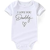 Acwssit I love you Daddy girl Newborn Baby Boy Outfit Infant Funny Baby Girl Clothes