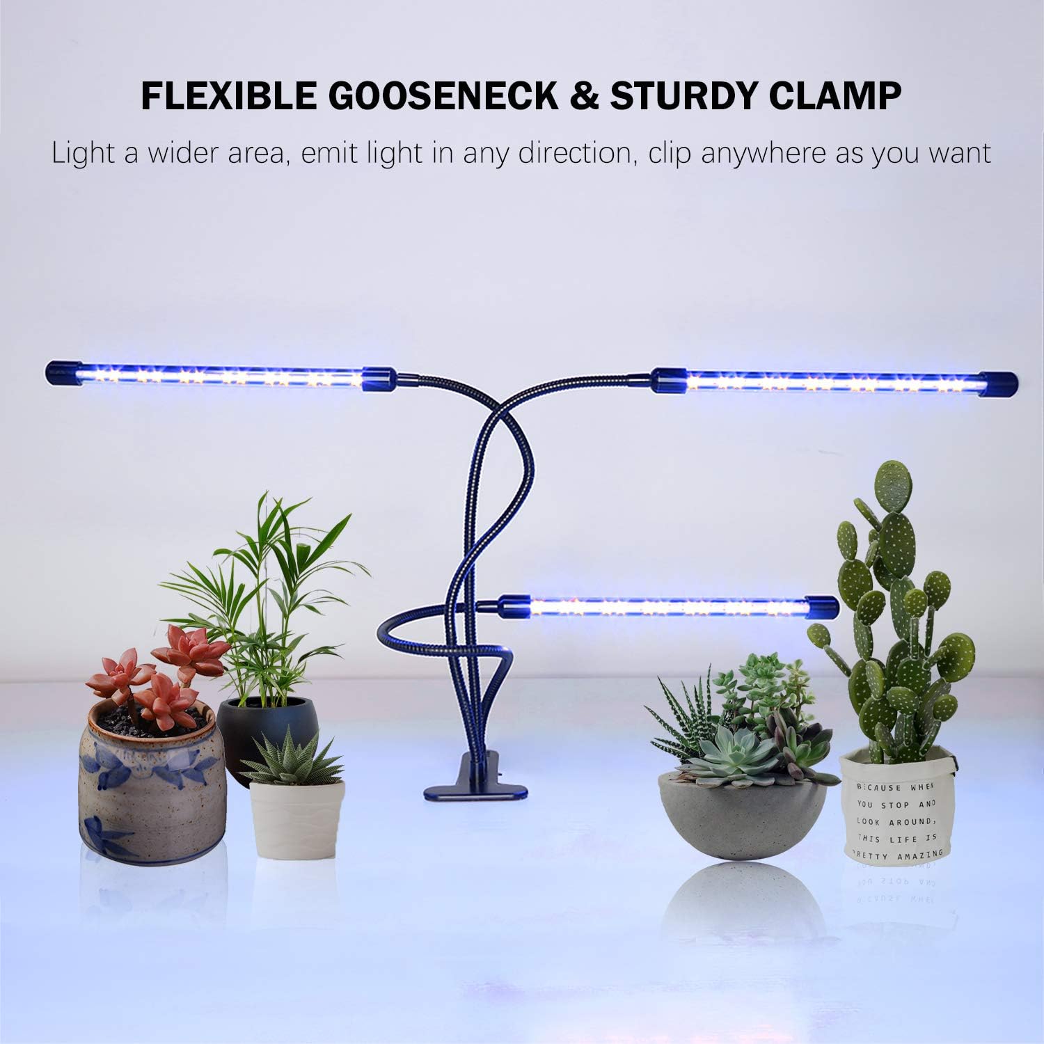 Grow Lights Plant Light for Indoor Plants Lamps Bulb Full Spectrum Auto ON/Off Timer: Home Improvement