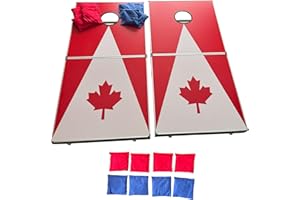 Portable Folding Cornhole Set - Canadian