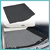 AOSKonology Mustang Mach-E All Weather Trunk Mat, 3D Cargo Liner Rear Floor Mat (2021-2023, Foldable, Rubber, Custom Fit)