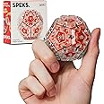 Speks Geode Sphere Magnetic Fidget Toy for Adults & Teens 14+ | Sensory Gadget for Stress Relief and Anxiety, Office Desk Toy Present, Christmas Gift, Holiday Stocking Stuffer | Lava, 12-Piece Set