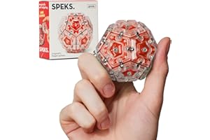 Speks Geode Magnetic Fidget Toy | Sensory Desk Toy for Adults & Teens 14+ | Stress Relief Gift | Sphere, Lava