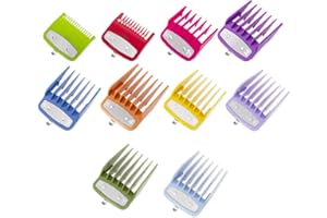BLOTMS 10-Pack Clipper Guards Set for Most Hair Clippers, Replacement Blades Protection Compatible with Wahl Clippers & Other Brands,Multicolor