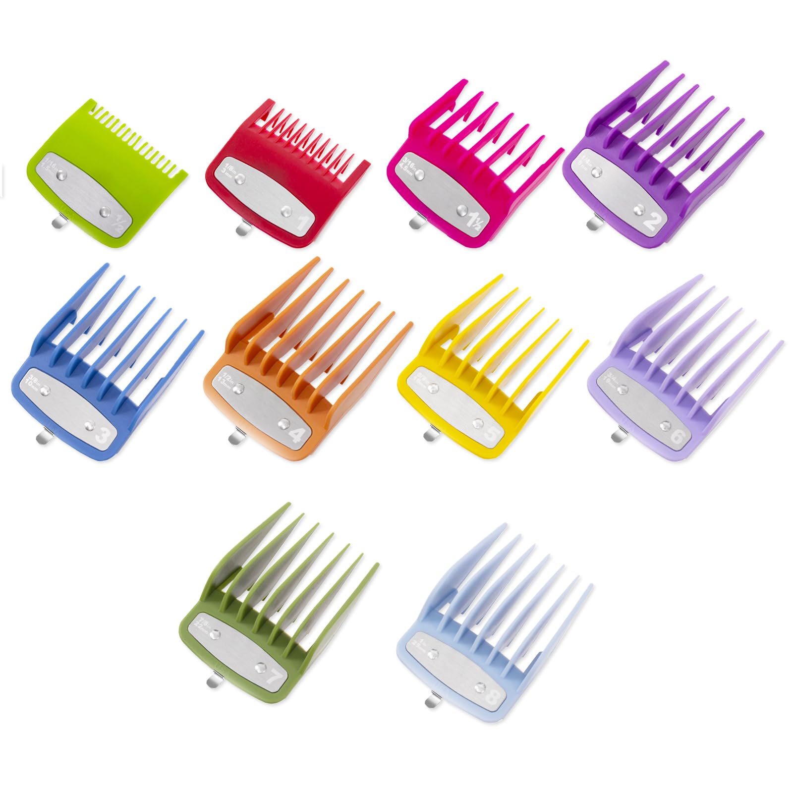 Photo 1 of 10-Pack Clipper Guards Set for Most Hair Clippers, Replacement Blades Protection Compatible with Wahl Clippers & Other Brands