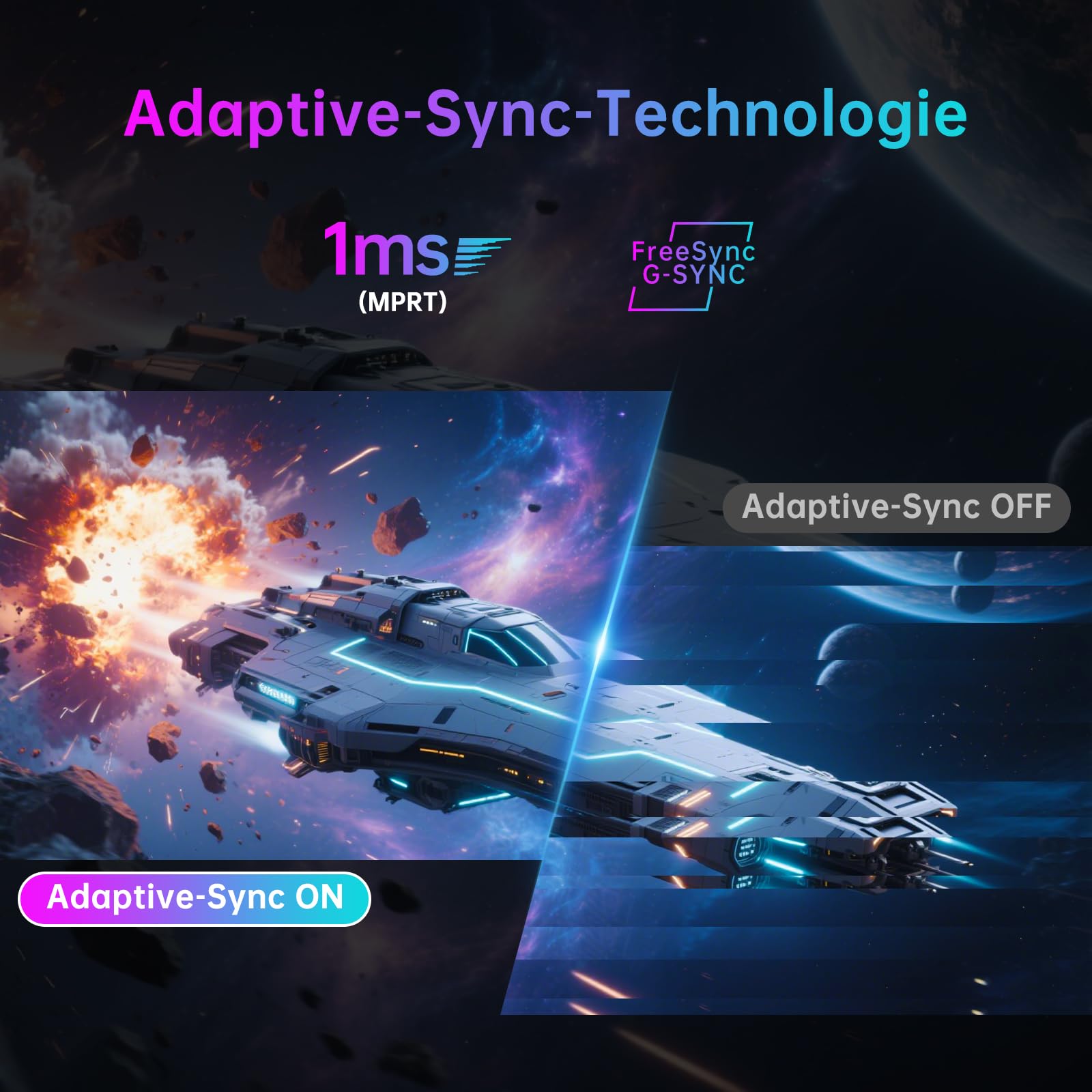 KTC 4K Gaming Monitor 27 Zoll | Dual Mode 4K@160Hz / FHD@320Hz nahtloses Umschalten | Schnelles IPS-Panel | 1ms | HDR400 | Adaptive Sync | 125% sRGB, 97% DCI-P3, ΔE<2 | USB C 90W | KVM | Weiß 5