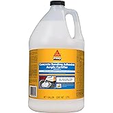 SIKA SikaLatex R Acrylic Concrete Bonding Admix, White, 1 gal Bottle | Boosts adhesion and tensile strength in cement mixes, Freeze-thaw resistant, For bonding grout, mortar and concrete repairs